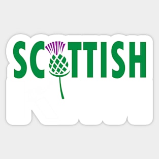 Scottish Kiwi (for dark backgrounds) Sticker